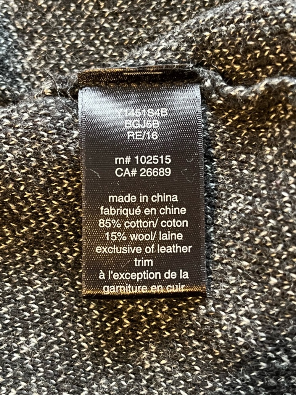 John Varvatos Grey Black Ombre Knit Hooded Zip Sweater Medium - Picture 7 of 8